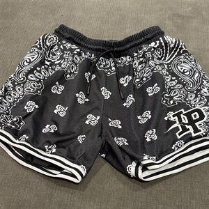 Inaka Power Black and White Patterned Men's Shorts